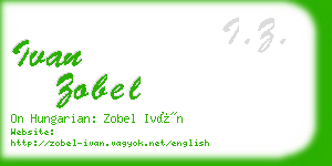 ivan zobel business card